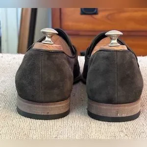 Roberto Cavalli Bit Logo Brown Suede Leather Men’s Slip On Loafers Shoes Size 11 Roberto Cavalli | Shoes | Roberto Cavalli Bit Logo Brown  main image 4